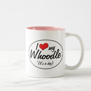 Tasse 2 Couleurs C'est un chien ! J'aime mon Whoodle