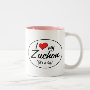 Tasse 2 Couleurs C'est un chien ! J'aime mon Zuchon