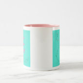 Tasse 2 Couleurs C'est un nouvel aveu de fleurs roses (Centre)