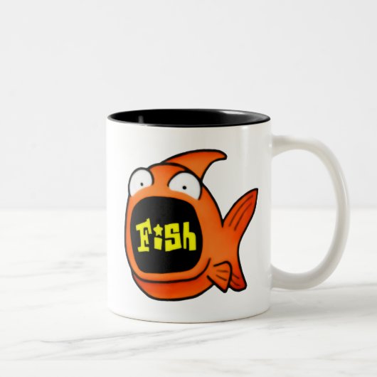 Tasse 2 Couleurs C'est un poisson (Droit)