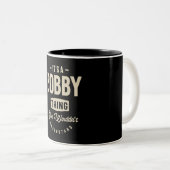 Tasse 2 Couleurs C'est une chose Bobby - Nom Bobby (Devant droit)
