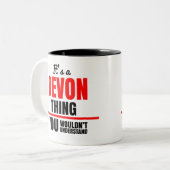 Tasse 2 Couleurs C'est une chose du Devon que vous ne comprendriez  (Devant gauche)