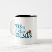 Tasse 2 Couleurs c'était la veille de noël (Devant gauche)