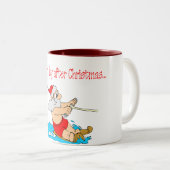 Tasse 2 Couleurs C'Était Le Jour Après Noël (Devant droit)