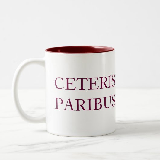 TASSE 2 COULEURS CETERIS PARIBUS (Gauche)
