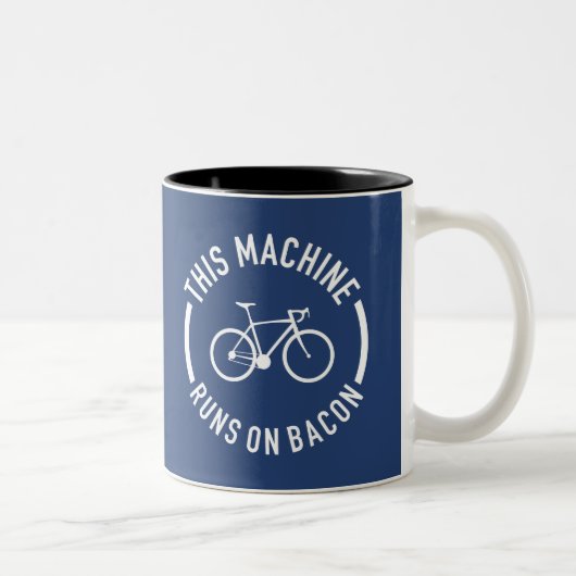 Tasse 2 Couleurs Cette Machine Fonctionne Sur Bacon (Droit)