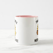 Tasse 2 Couleurs Cette Poulette A Besoin De Café (Centre)