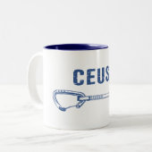 Tasse 2 Couleurs Ceuse France Rock Escalade Quickdraw (Devant gauche)