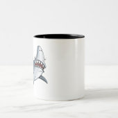 Tasse 2 Couleurs chaîne de conception de requins (Centre)
