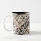 Tasse 2 Couleurs Chaînes sur feuilles de palmiers. (Gauche)