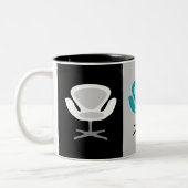 Tasse 2 Couleurs Chaises pivotantes rétro (Gauche)