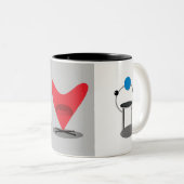 Tasse 2 Couleurs Chaises Retro (Devant droit)