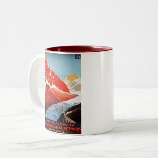 TASSE 2 COULEURS CHAMONIX MONTENVERS (Devant gauche)