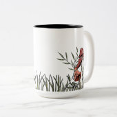 Tasse 2 Couleurs Champ champignon (Devant droit)