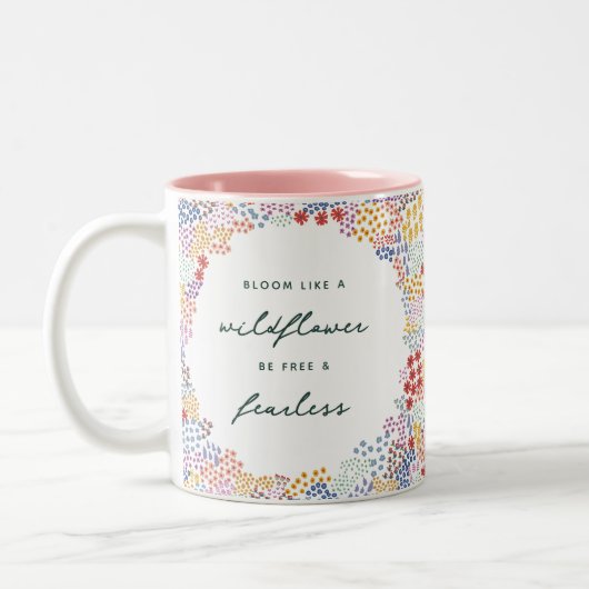 Tasse 2 Couleurs Champ de fleurs (Gauche)