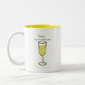 Tasse 2 Couleurs Champagne… pas simplement pour le petit déjeuner (Gauche)
