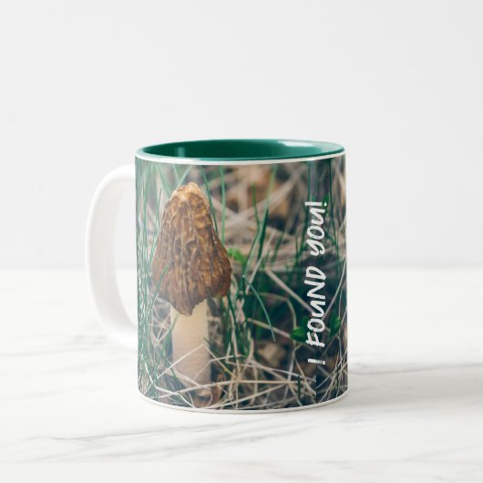 Tasse 2 Couleurs Champignon Morel Spring (Devant gauche)