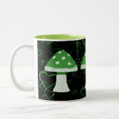 Tasse 2 Couleurs Champignon vert (Gauche)