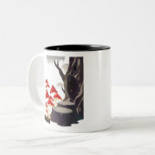 Tasse 2 Couleurs Champignons Volent Agaric Et Arbres (Devant gauche)