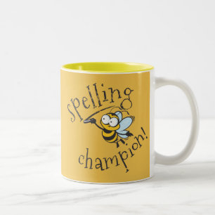 Tasse 2 Couleurs Champion de concours d'orthographe