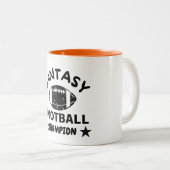 Tasse 2 Couleurs Champion de football Imaginaire 2024 (Devant droit)