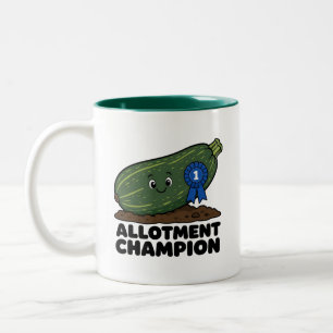 Tasse 2 Couleurs Champion de jardinage Comique Courge géante Dessin