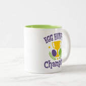 Tasse 2 Couleurs Champion du chasseur d'oeufs Vacances de Pâques (Devant droit)