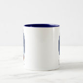 Tasse 2 Couleurs Chandails et cadeaux Snowman Blue (Centre)