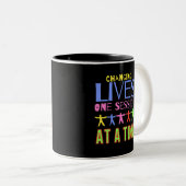 Tasse 2 Couleurs Changement De Vie Une Session À La Fois (Devant droit)