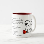 Tasse 2 Couleurs Chanson de la collection Best Friends (Devant droit)