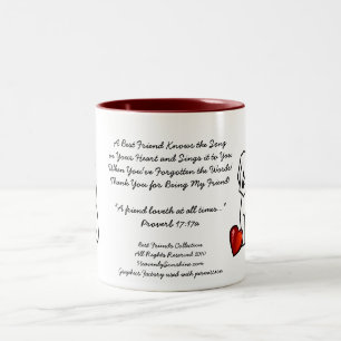 Tasse 2 Couleurs Chanson de la collection Best Friends
