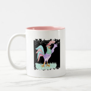 Tasse 2 Couleurs Chanter un coq