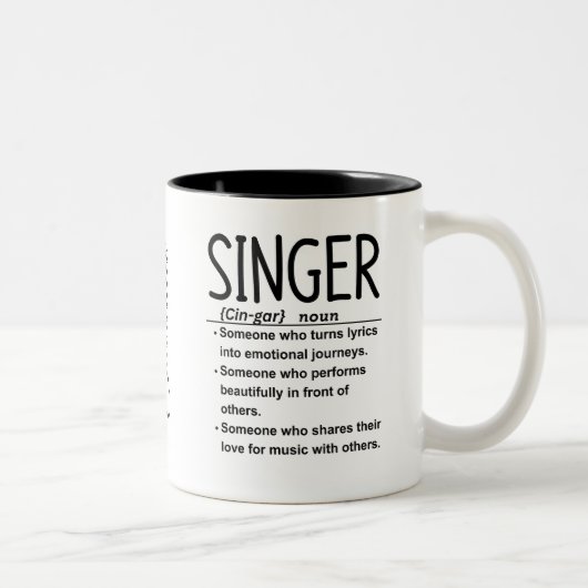 Tasse 2 Couleurs Chanteur (Droit)