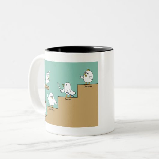 Tasse 2 Couleurs chanteur d'opéra (Devant gauche)