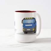 Tasse 2 Couleurs Chantiers bleus (Devant droit)