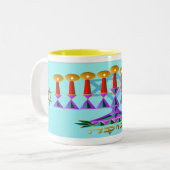 Tasse 2 Couleurs Chanukah (Devant gauche)