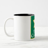 Tasse 2 Couleurs Chanukah heureux (Gauche)