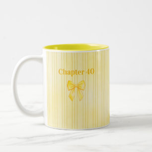 Tasse 2 Couleurs Chapitre 40 Cadeau rayé d'anniversaire pour femmes