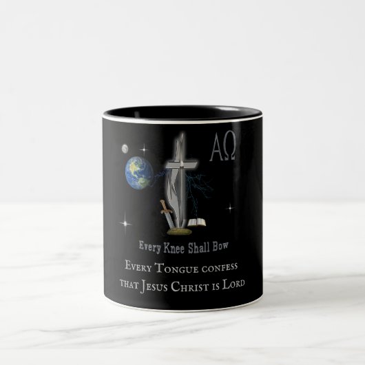 Tasse 2 Couleurs Chaque genou doit s'incliner (Centre)