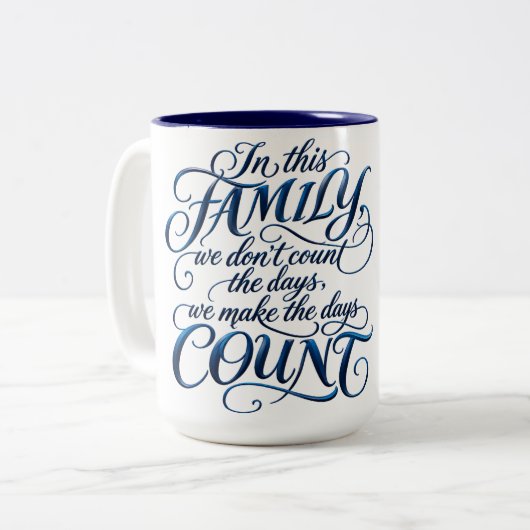 Tasse 2 Couleurs Chaque Jour Compte (Devant gauche)
