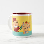 Tasse 2 Couleurs Chaque papa a son jour ! (Devant gauche)