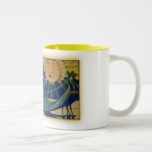 Tasse 2 Couleurs Char de paon (Droit)
