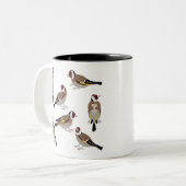 Tasse 2 Couleurs Chardonneret européen (Devant gauche)