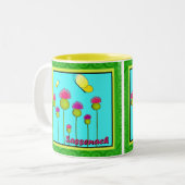 Tasse 2 Couleurs Chardons, papillons, et Sassenach (Devant gauche)