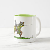 Tasse 2 Couleurs Chargement du chevalier médiéval (Devant droit)