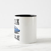 Tasse 2 Couleurs Chargeur bleu classique (Centre)