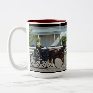 Tasse 2 Couleurs Chariot de colline de noix conduisant le concours