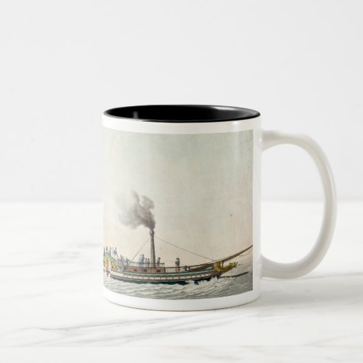 Tasse 2 Couleurs Charles-Philippe, le premier bateau à  vapeur (Droit)