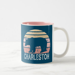 Tasse 2 Couleurs Charleston Virginie Occidentale Ours Rétro