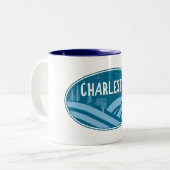 Tasse 2 Couleurs Charleston West Virginia Outdoors (Devant gauche)